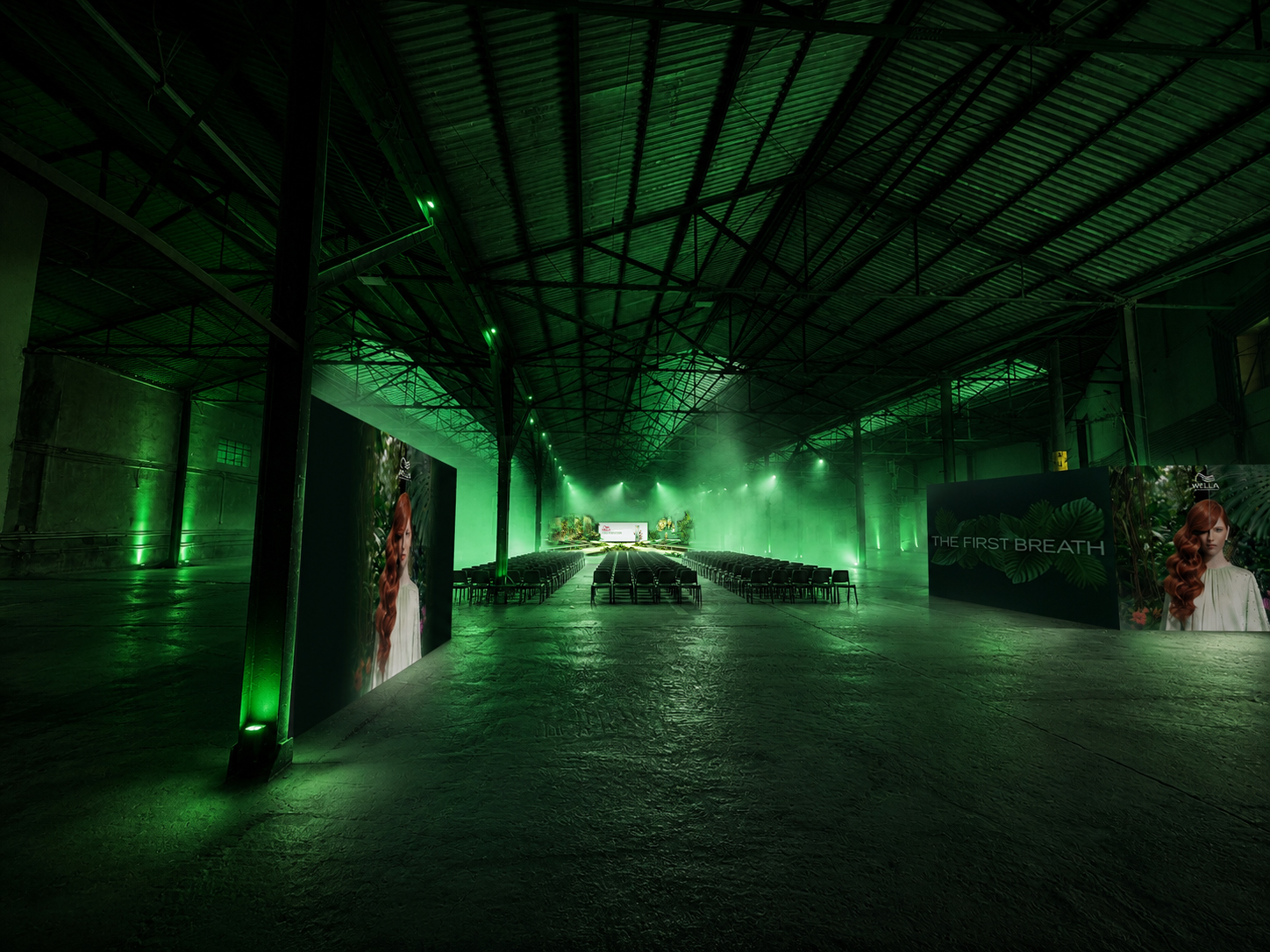 Botanical venue before the party